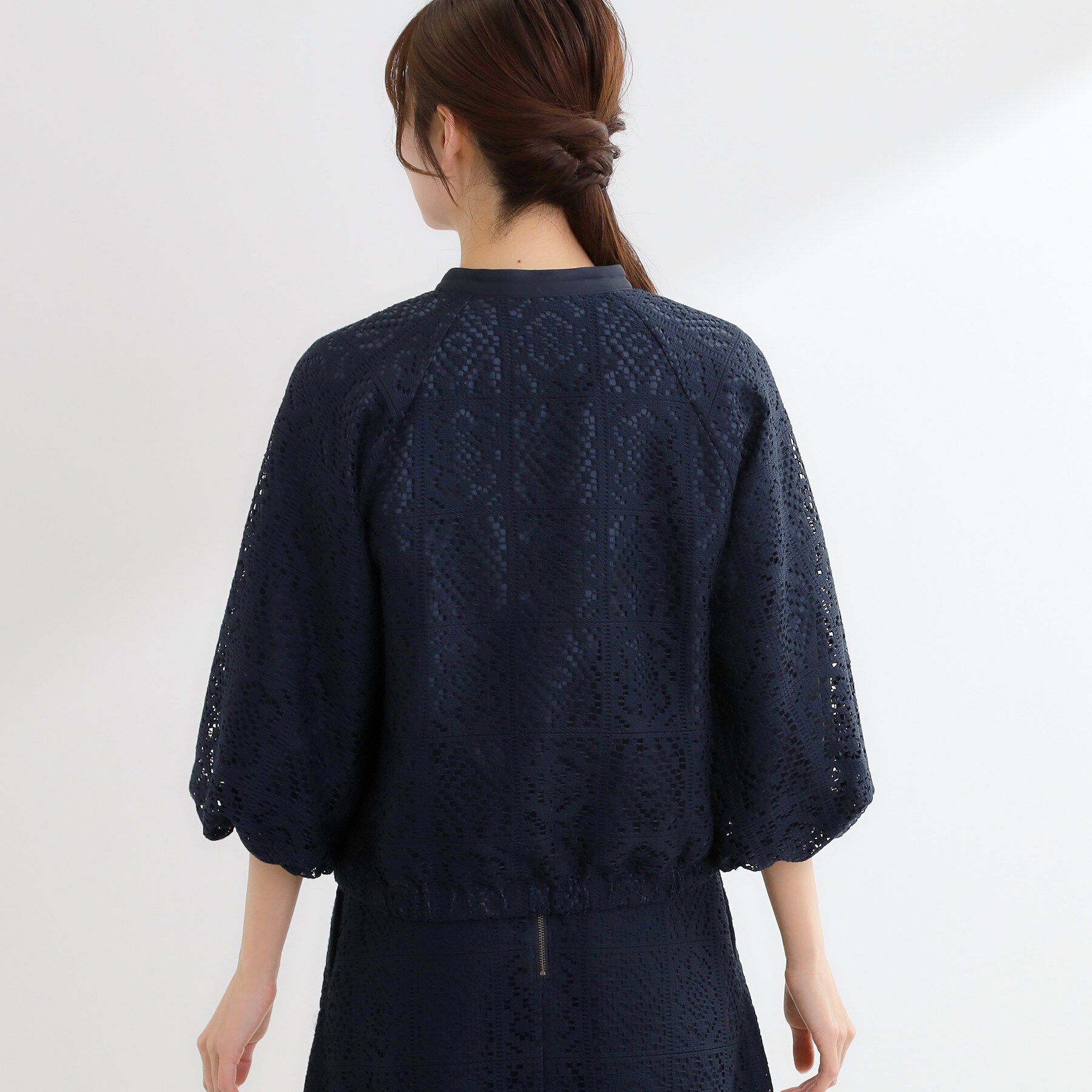 Reflect「【セットアップ可】ジップアップレースショートブルゾン」|ブルゾン・スタジャン|