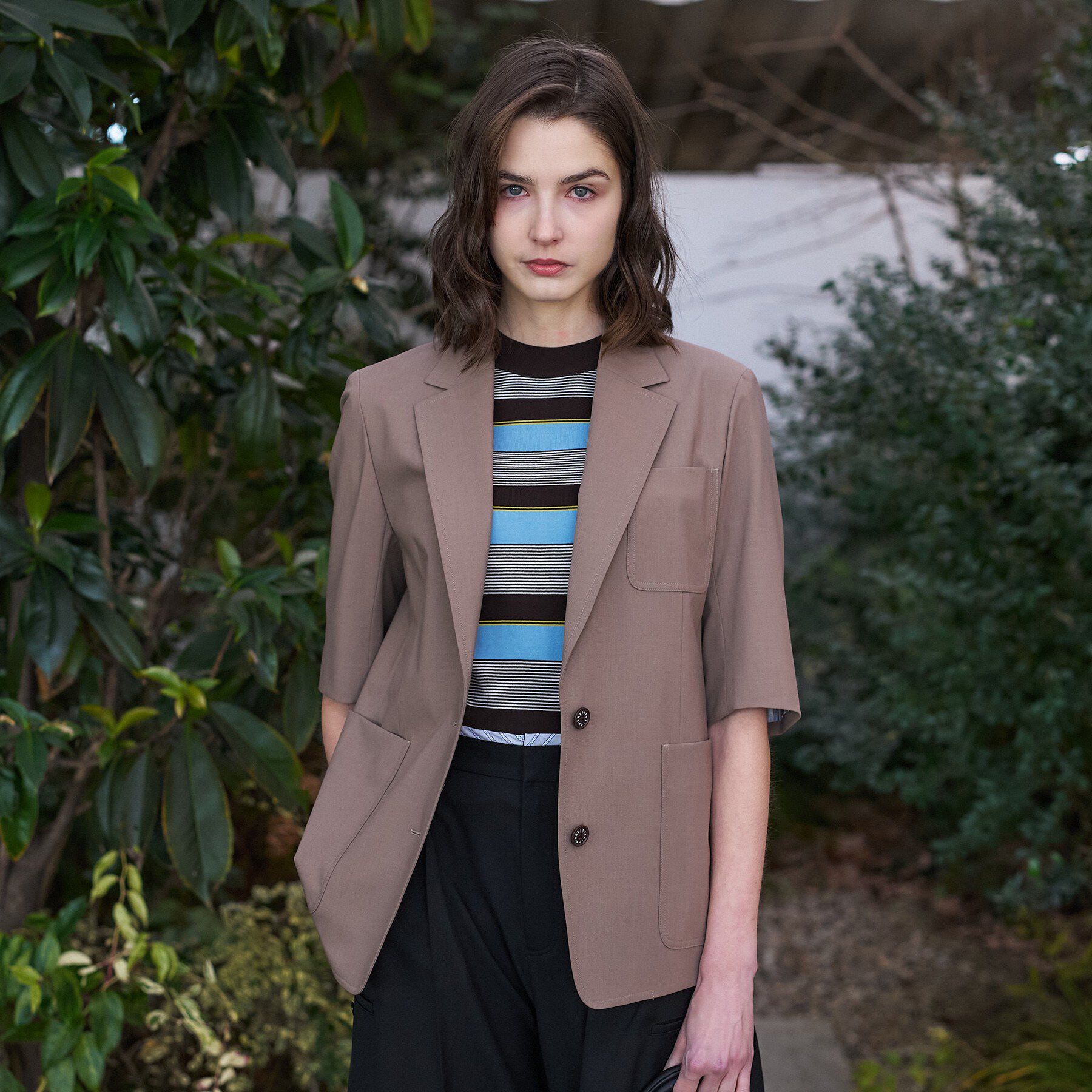 DRESSTERIOR「【接触冷感/UVカット/セットアップ可】 2WAYストレッチスリークオータージャケット」|テーラードジャケット|