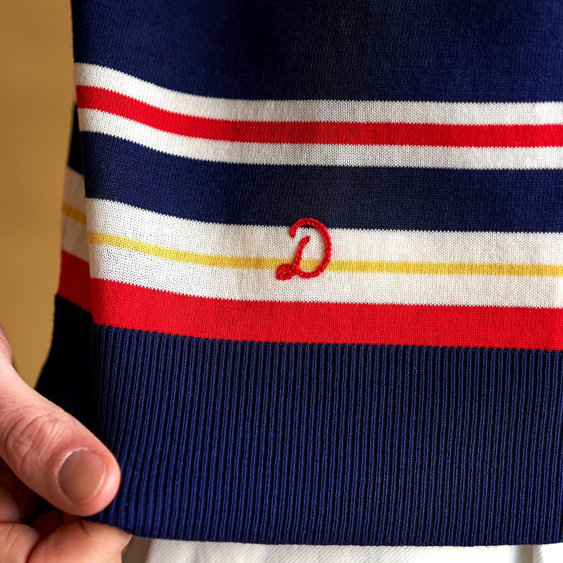 DRESSTERIOR「【ウォッシャブル】コットンシルク マルチボーダーニット」|ニット・セーター|