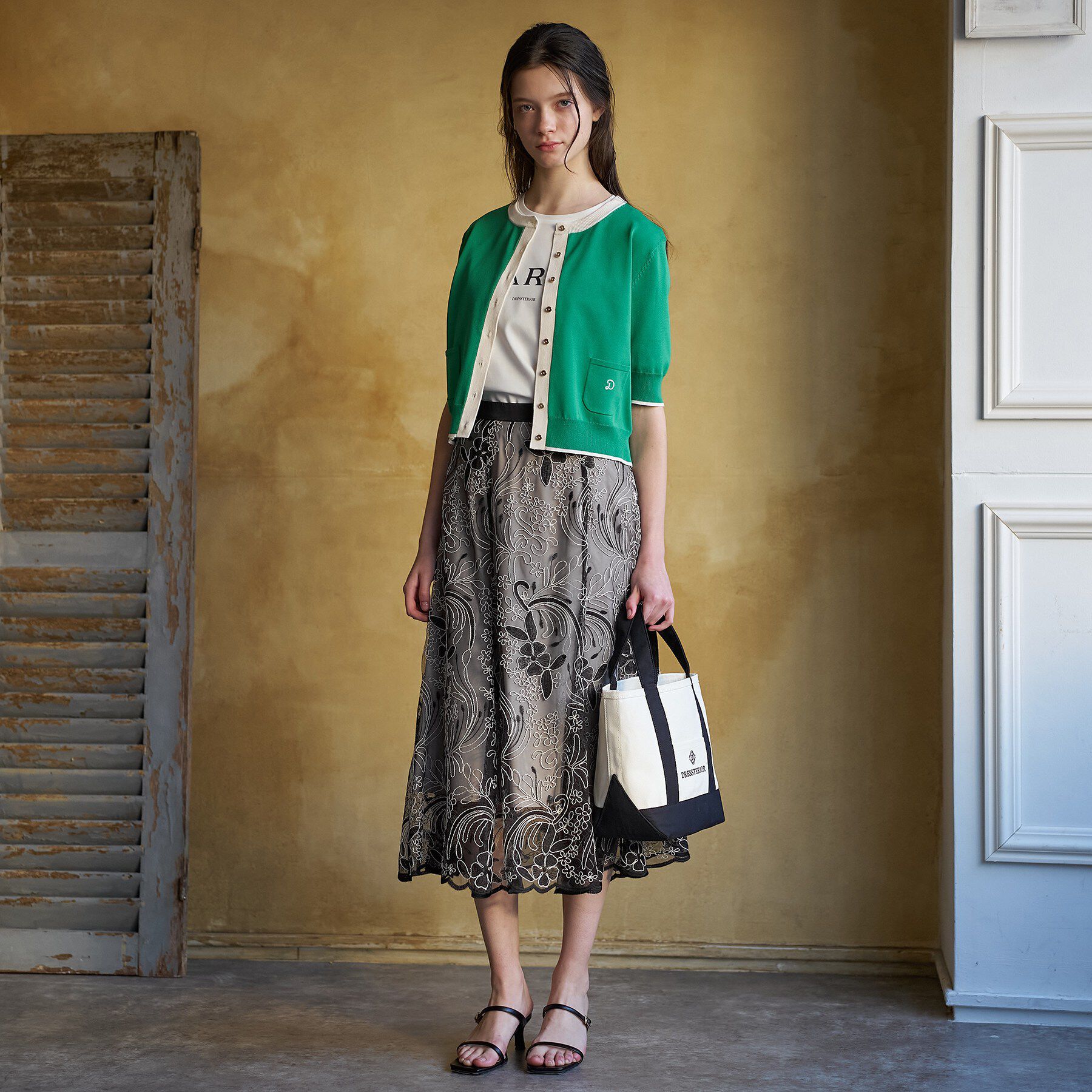 DRESSTERIOR「【大人MUSE5月号掲載/UVカット/ウォッシャブル】クールタッチ コンビ カーディガン」|カーディガン|