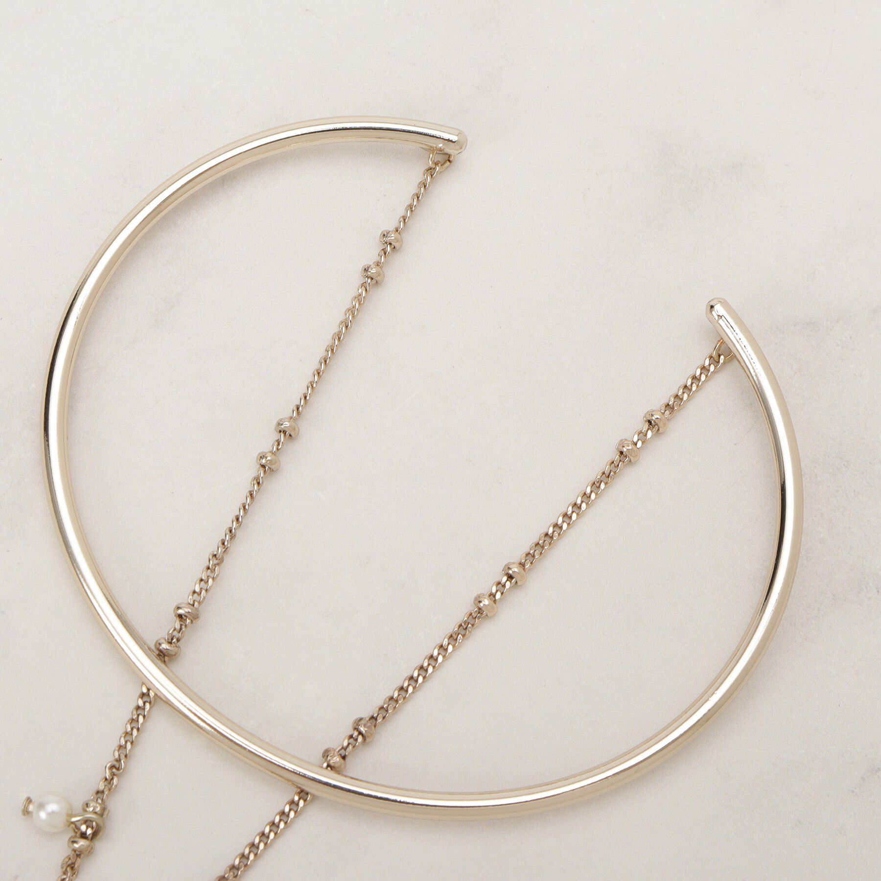 grove「チェーンメタルハートバングル」|ブレスレット・バングル|