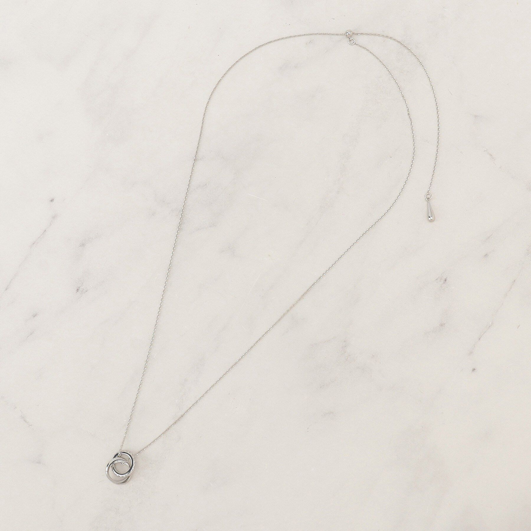 grove「ミニビジューリングY字アジャスタブルネックレス」|ネックレス|