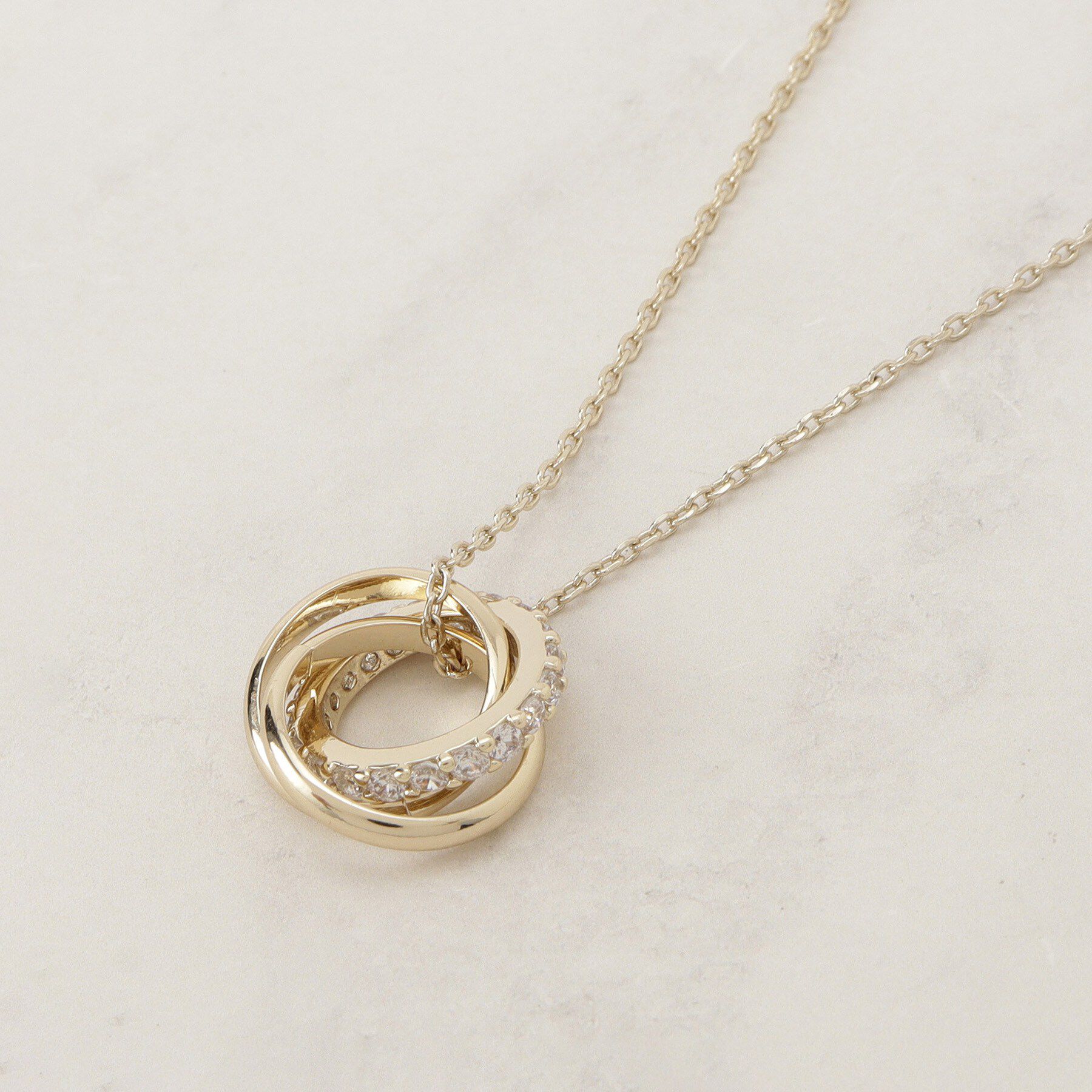 grove「ミニビジューリングY字アジャスタブルネックレス」|ネックレス|ゴールド(007)