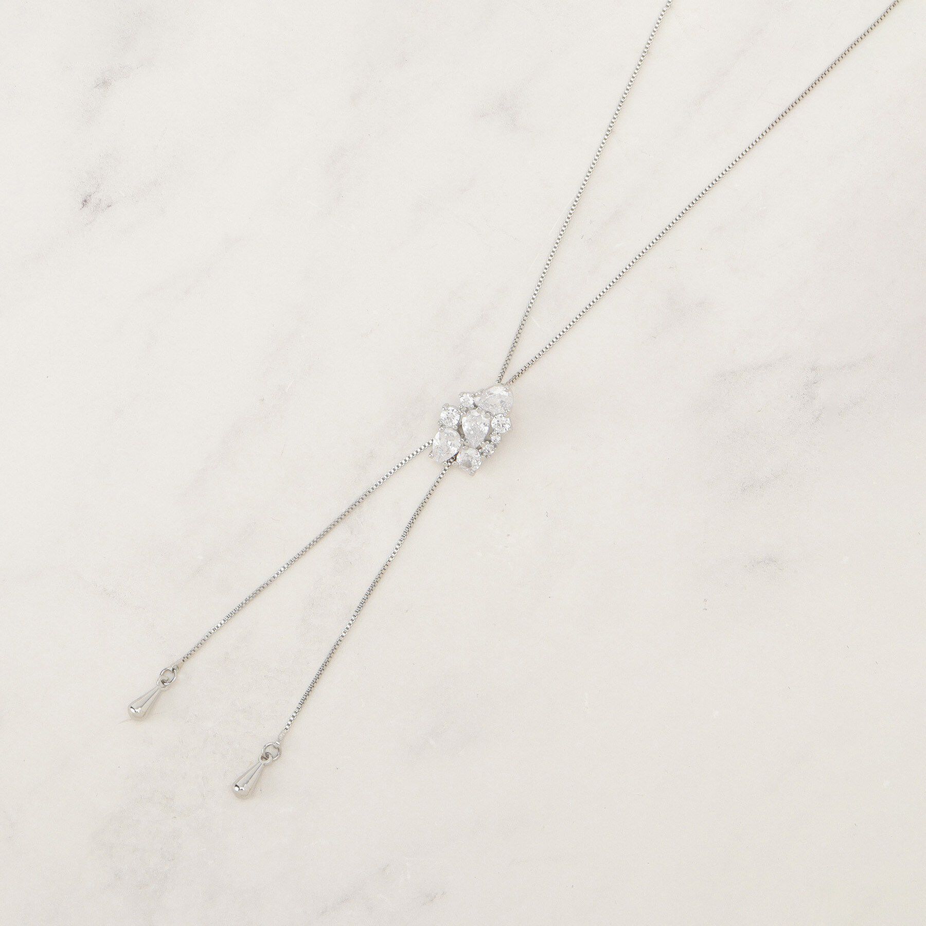 grove「ビジュースライドネックレス」|ネックレス|シルバー(006)