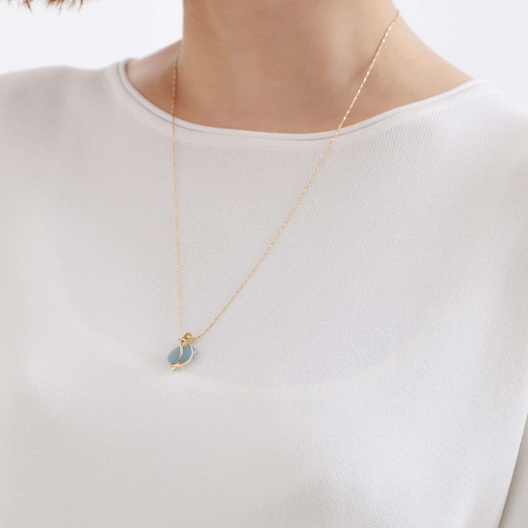 grove「メタルカラーアクリルワントップ」|ネックレス|