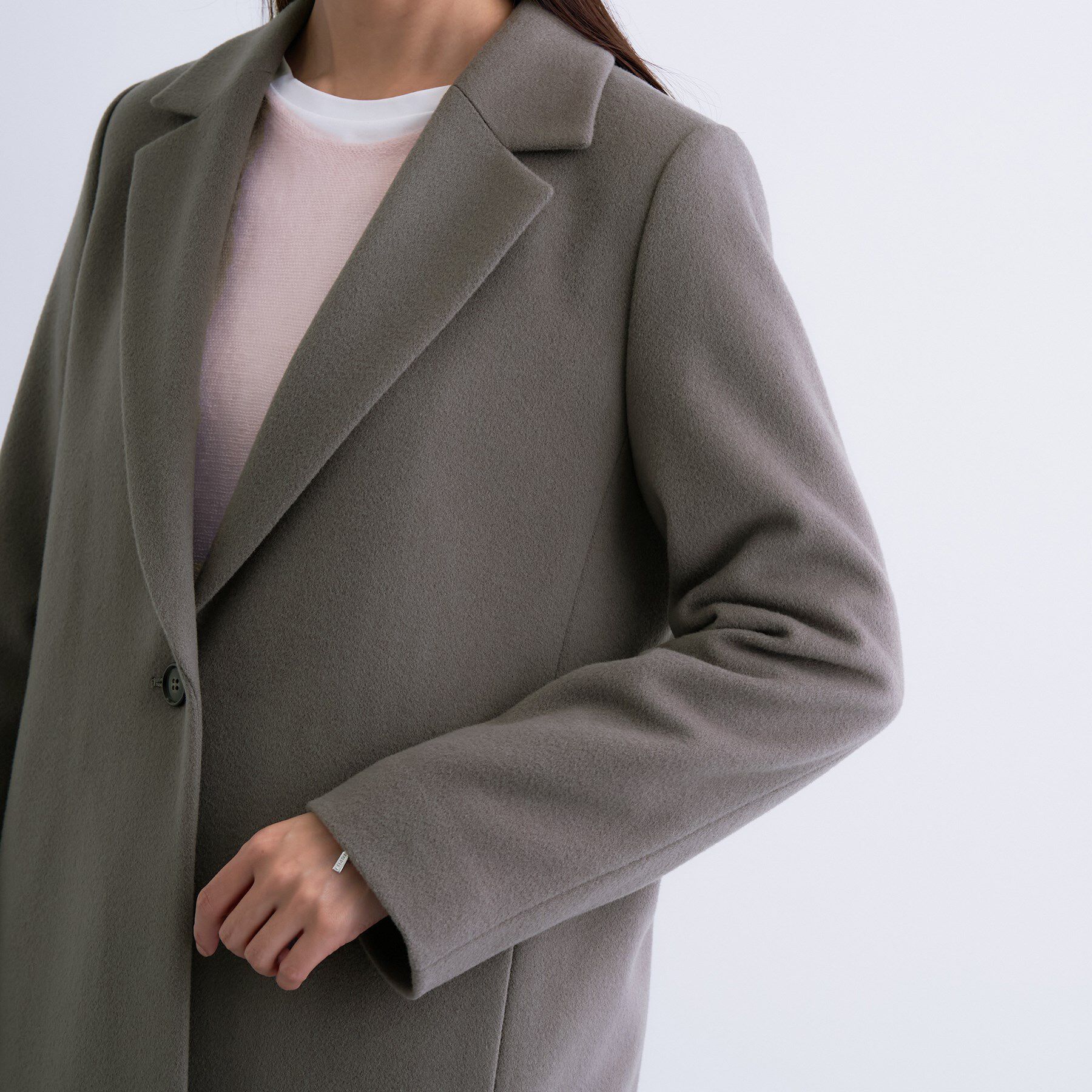 INDIVI「【名品コート／日本製】ウール100％チェスターコート」|チェスターコート|