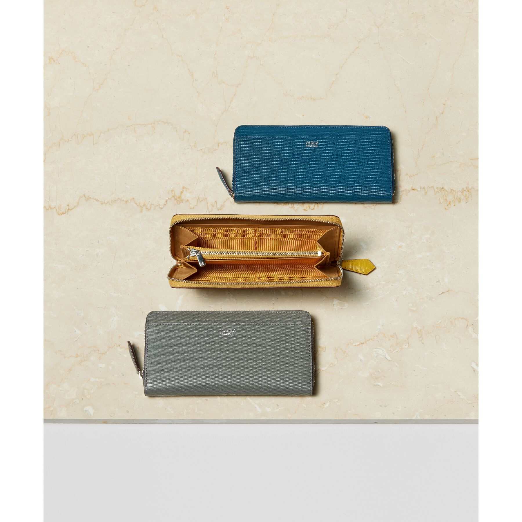 TAKEO KIKUCHI「【ソフト＆ナチュラル】ミニメッシュ レザー　ラウンドファスナー長財布」|財布|