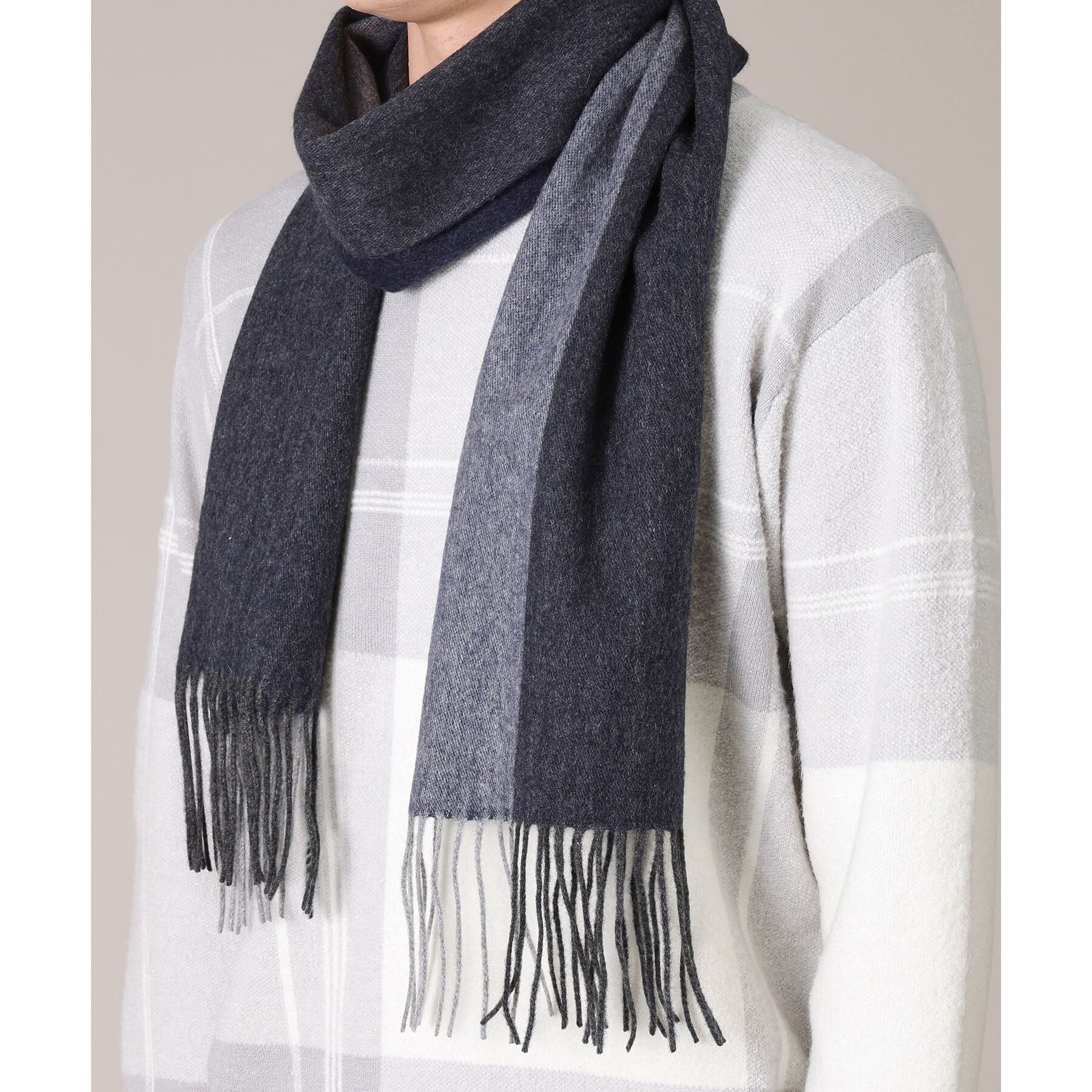 TAKEO KIKUCHI「【カシミヤ100%】パネル カシミヤマフラー」|ストール|