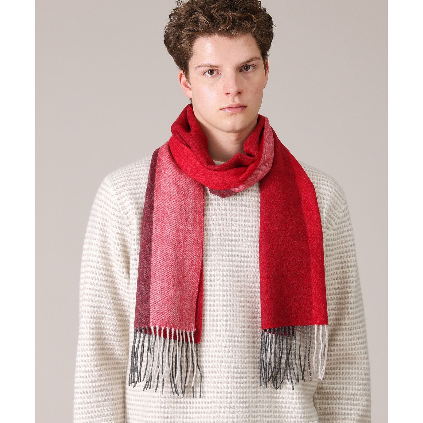 TAKEO KIKUCHI「【カシミヤ100%】パネル カシミヤマフラー」|ストール|