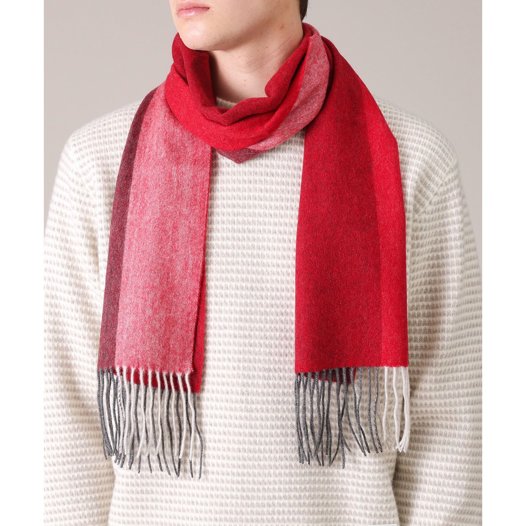 TAKEO KIKUCHI「【カシミヤ100%】パネル カシミヤマフラー」|ストール|