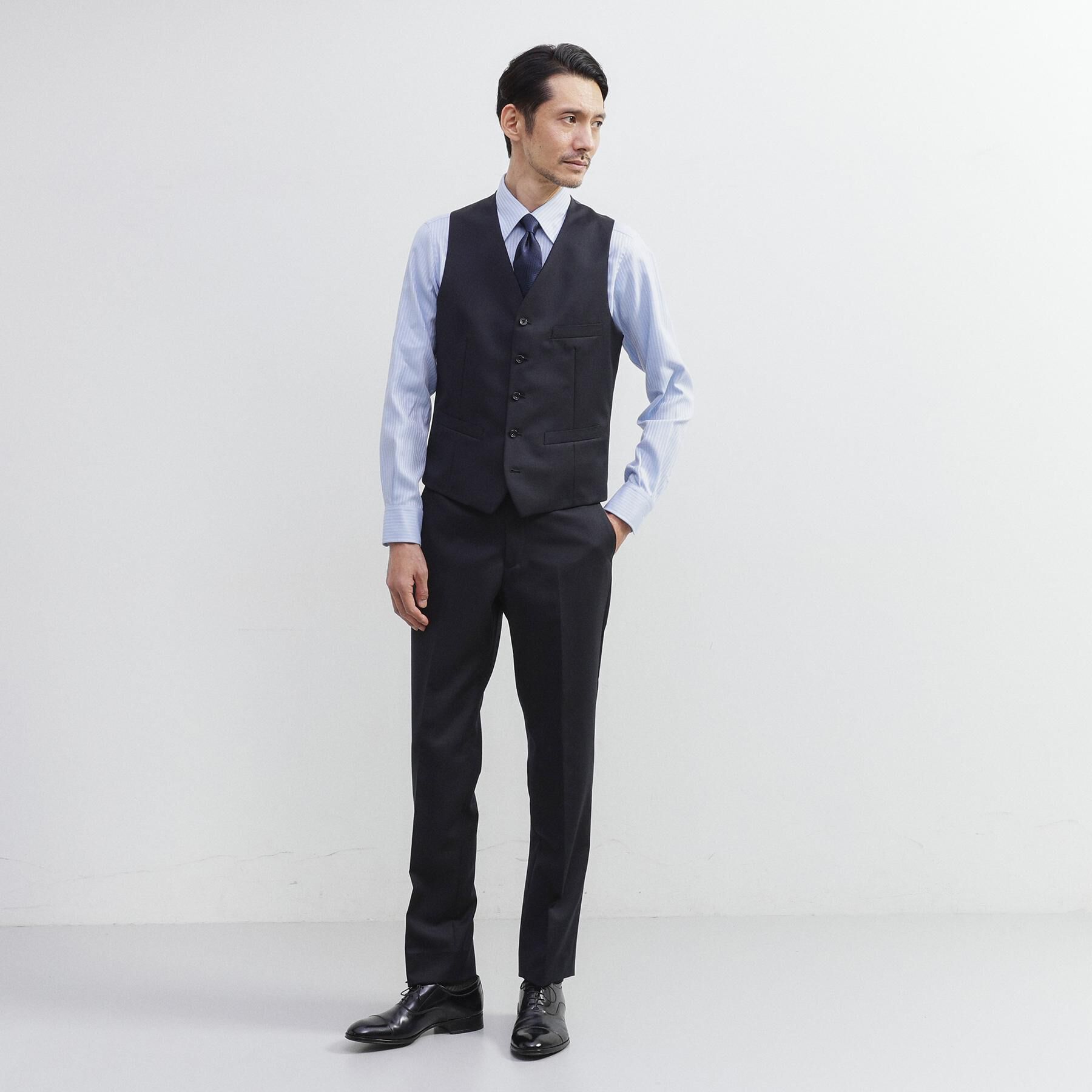 TAKEO KIKUCHI「【冠婚葬祭/3ピース対応】サージ ベスト」|スーツ|