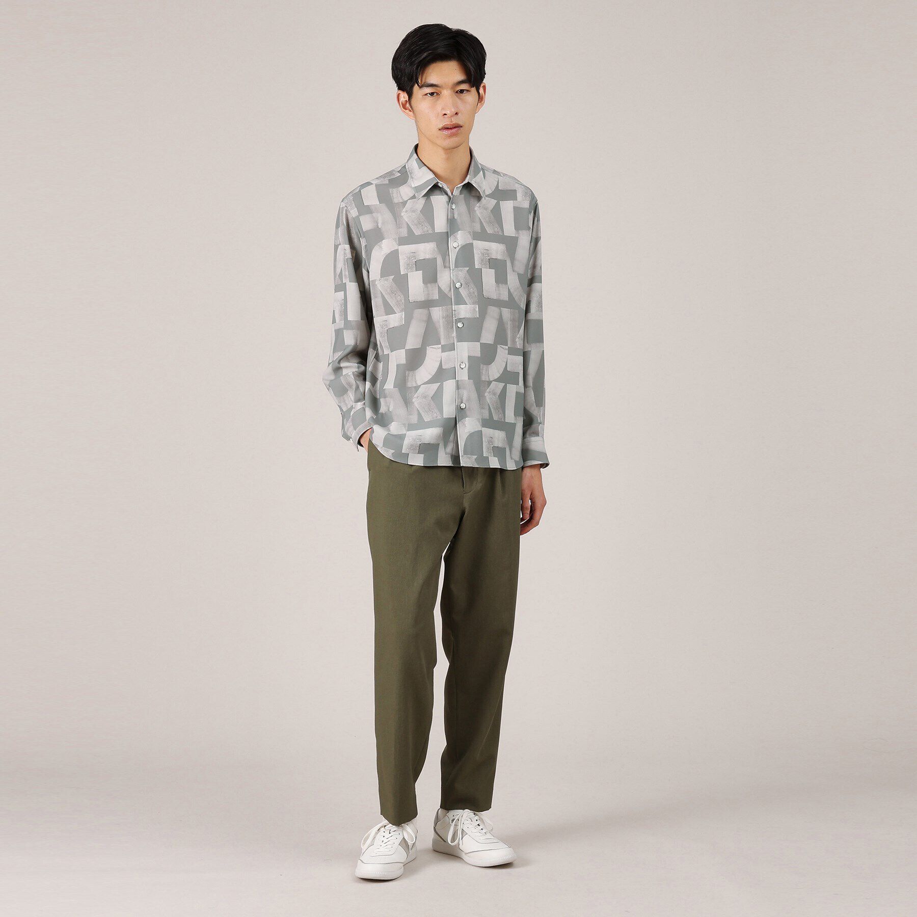 TAKEO KIKUCHI「【Made in JAPAN】スライドパズル柄 シャツ」|シャツ・ブラウス|