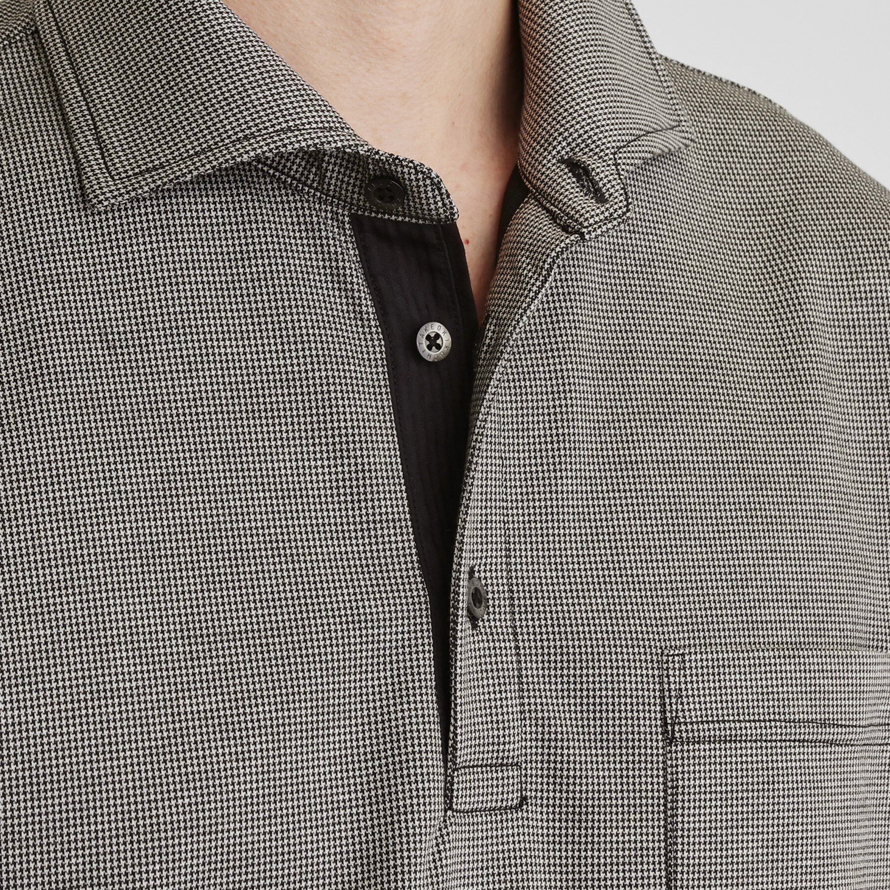 TAKEO KIKUCHI「千鳥柄ポロシャツ」|ポロシャツ|