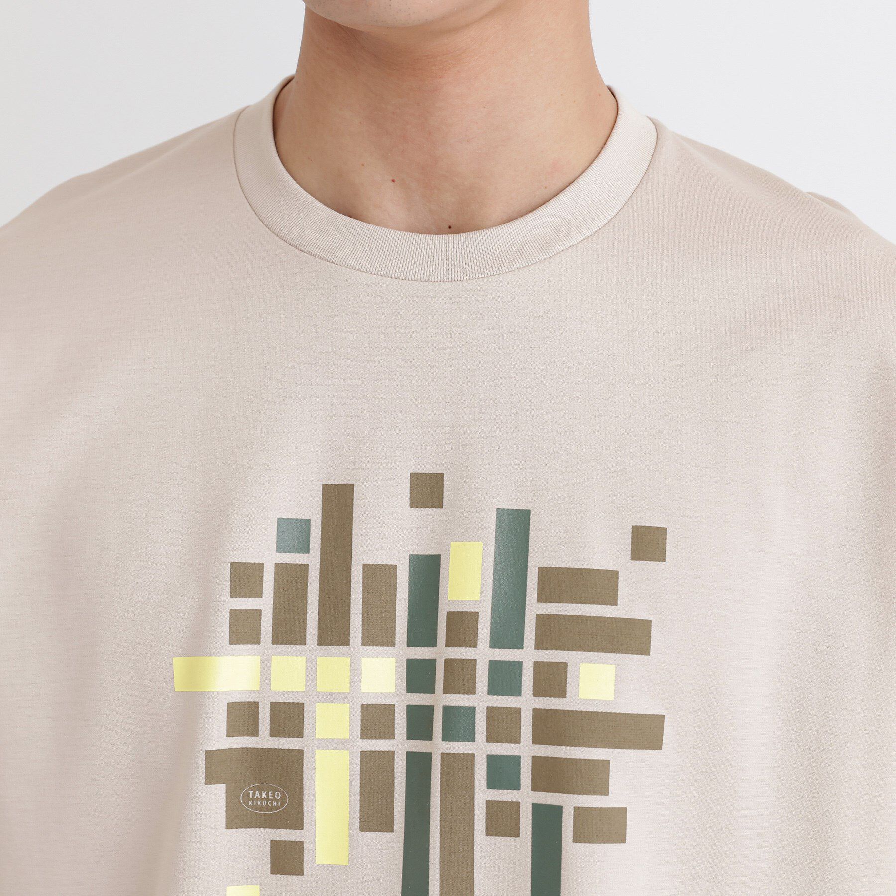 TAKEO KIKUCHI「モザイクロゴ ポンチTシャツ」|Tシャツ・カットソー|