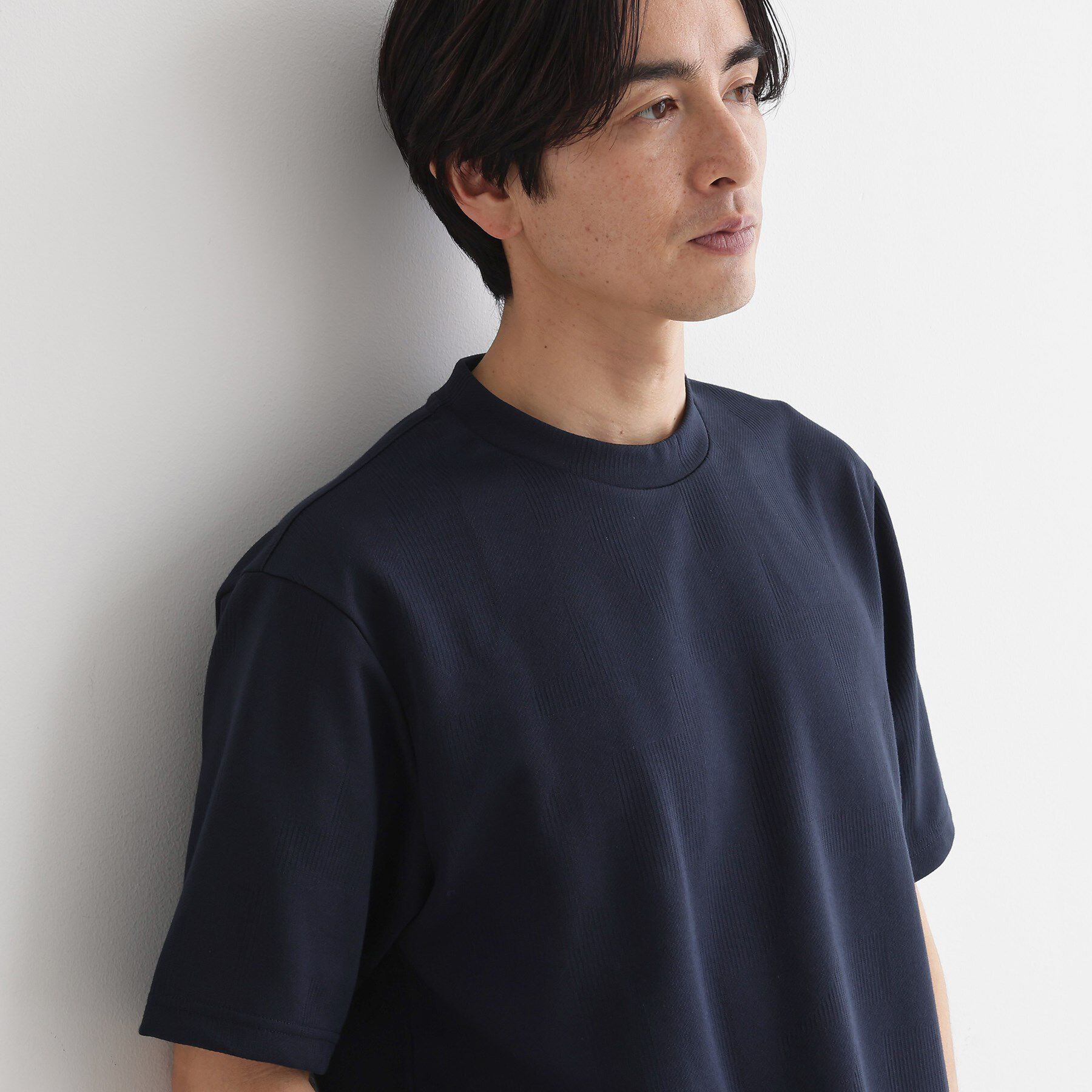 TAKEO KIKUCHI「【尾州ファブリック】 スライドパズル柄 ポンチ プルオーバー」|Tシャツ・カットソー|