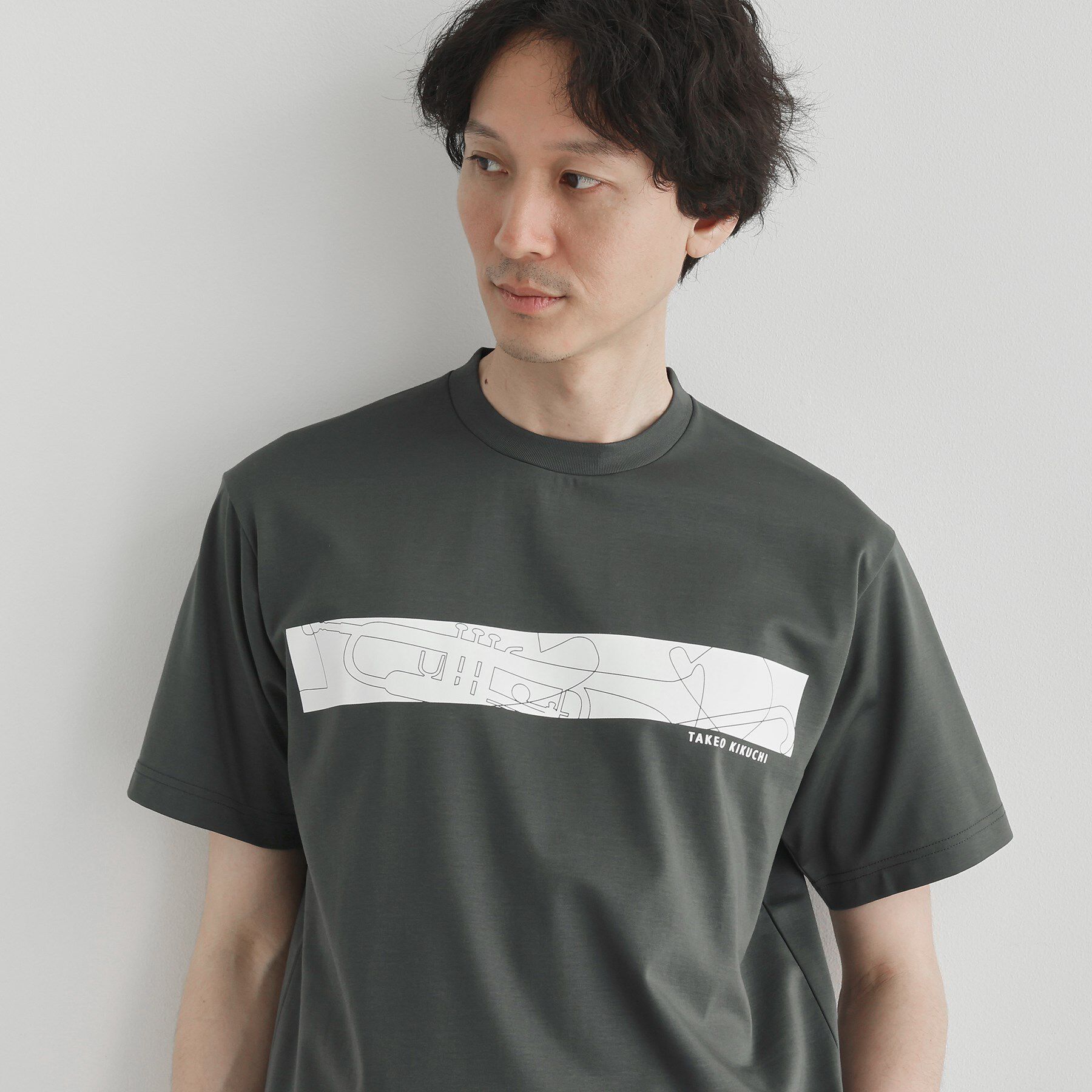TAKEO KIKUCHI「バープリントポンチTシャツ」|Tシャツ・カットソー|