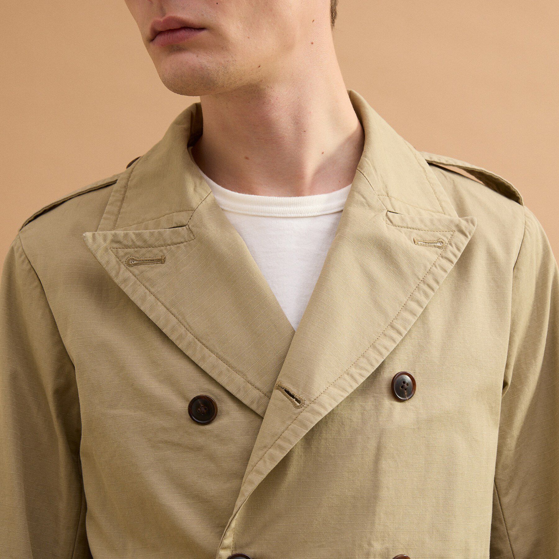 40CARATS&525「ミリタリークロスPコート」|ブルゾン・スタジャン|