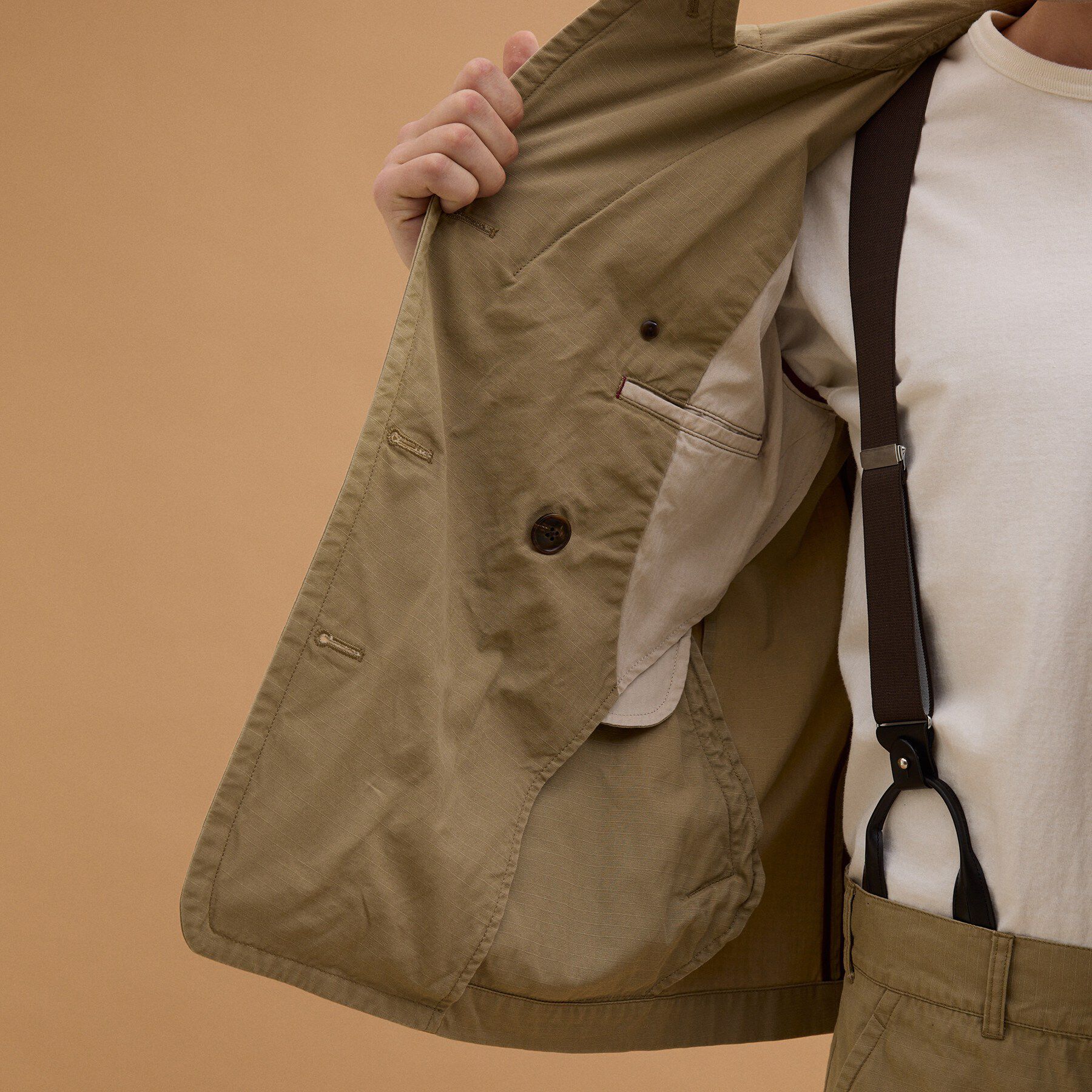 40CARATS&525「ミリタリークロスPコート」|ブルゾン・スタジャン|