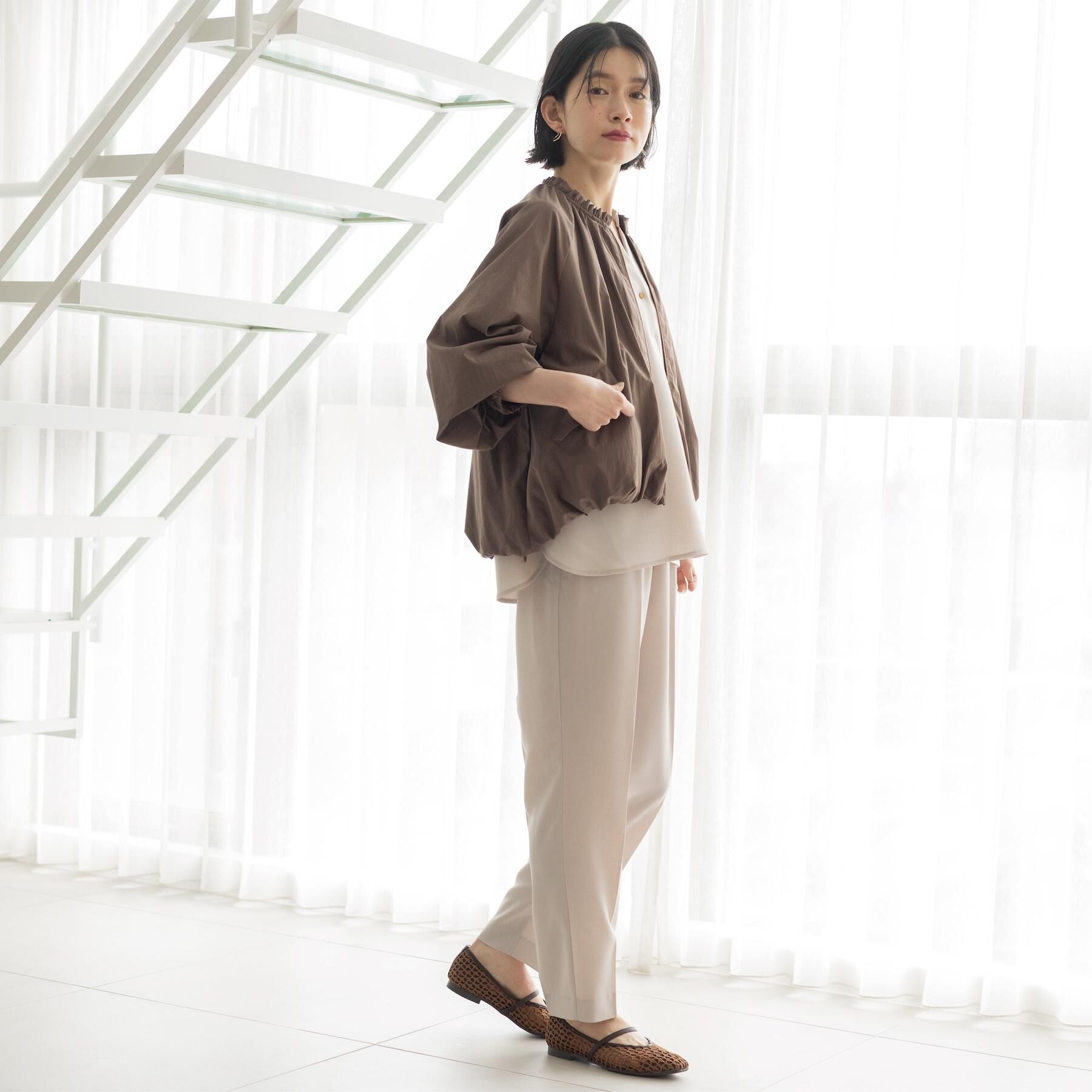 OPAQUE.CLIP「撥水 裾バルーンブルゾン【洗濯機OK】」|ブルゾン・スタジャン|