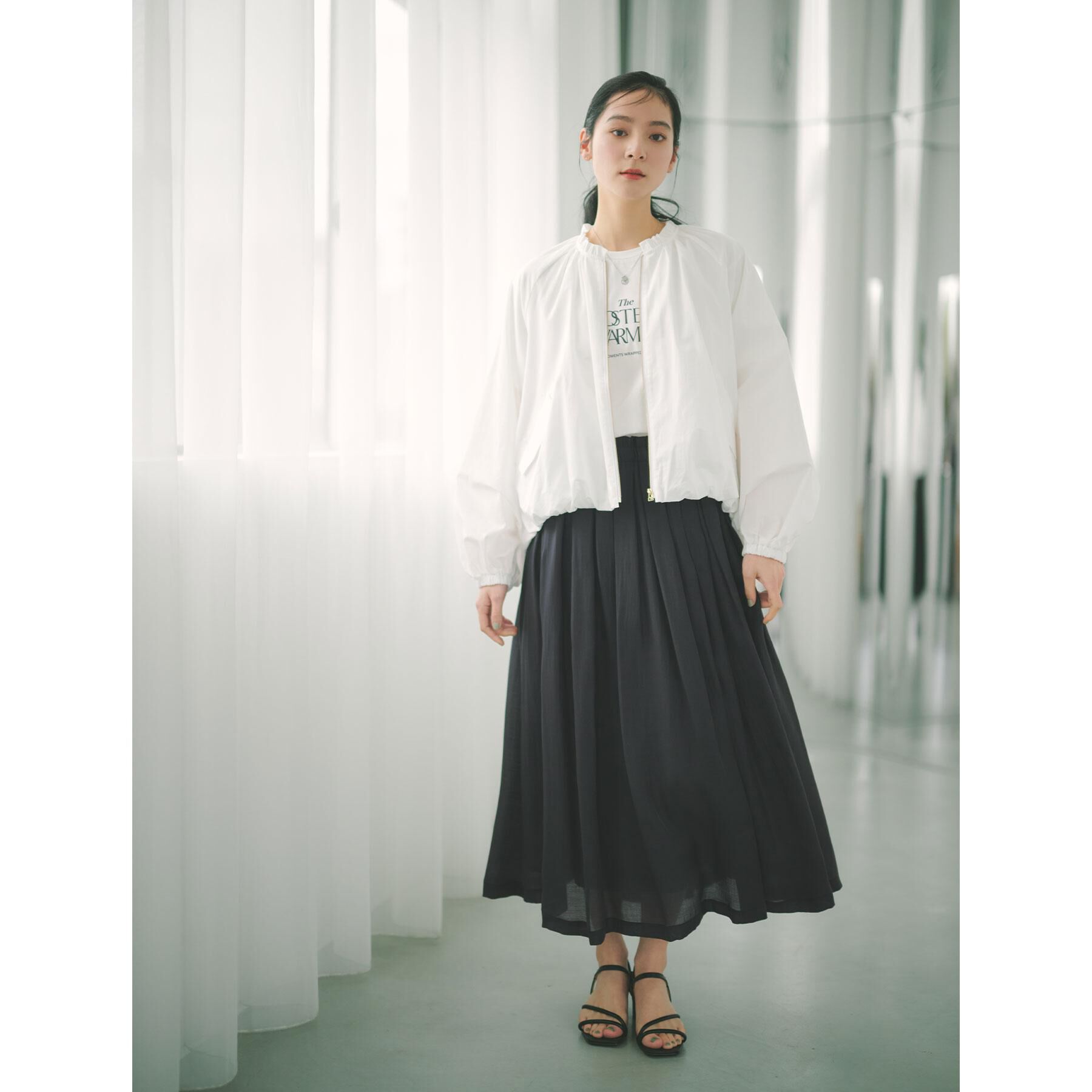 OPAQUE.CLIP「撥水 裾バルーンブルゾン【洗濯機OK】」|ブルゾン・スタジャン|