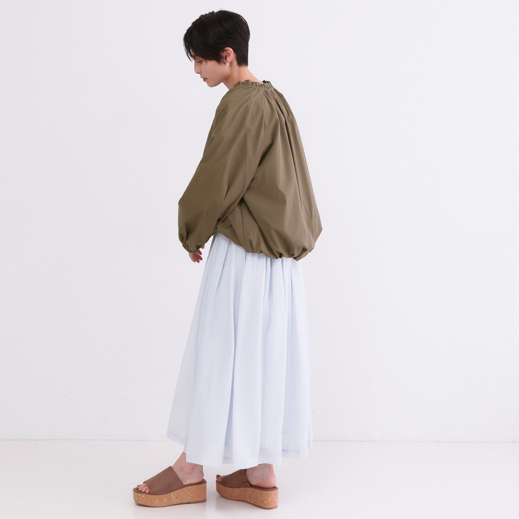 OPAQUE.CLIP「撥水 裾バルーンブルゾン【洗濯機OK】」|ブルゾン・スタジャン|