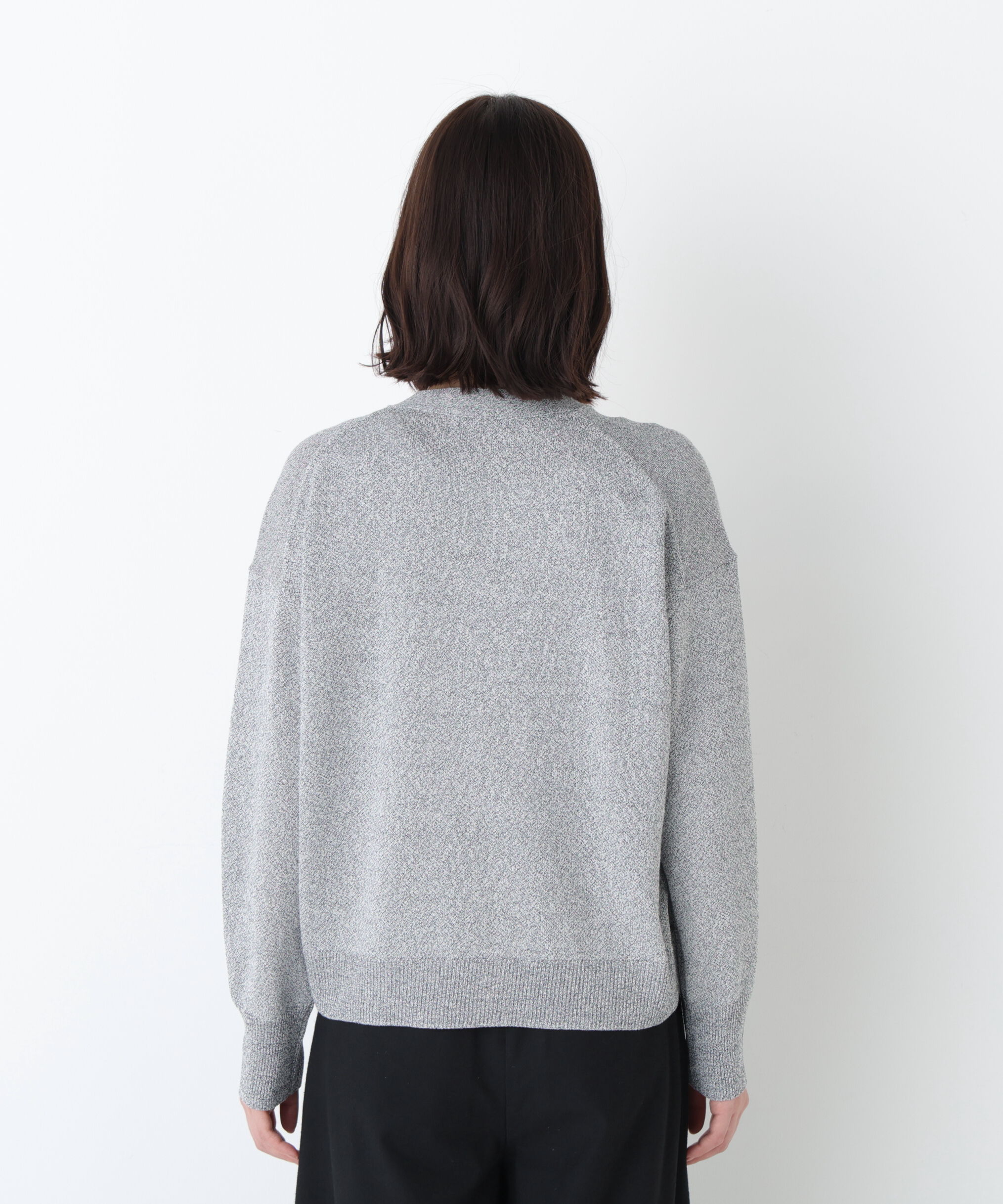  「◆ペーパーヤーンＶネックカーディガン」|ニット・セーター|