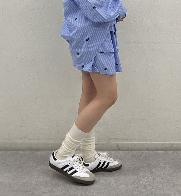 archives「花柄刺繍ストライプフリルミニＳＫ」|スカート|