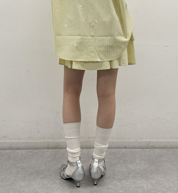 archives「花柄刺繍ストライプフリルミニＳＫ」|スカート|