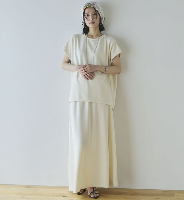 Doux archives「多機能ソフトリブセミフレアスカート」|スカート|