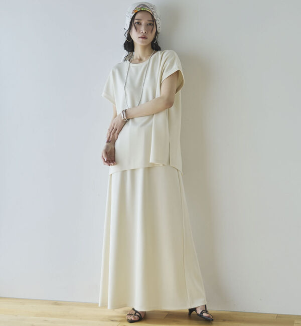 Doux archives「多機能ソフトリブセミフレアスカート」|スカート|