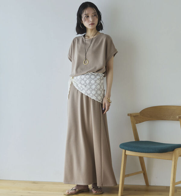 Doux archives「多機能ソフトリブセミフレアスカート」|スカート|