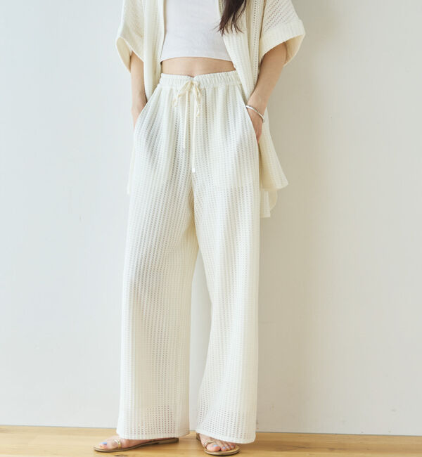 Doux archives「メッシュレースイージーパンツ」|チノ|