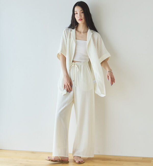 Doux archives「メッシュレースイージーパンツ」|チノ|