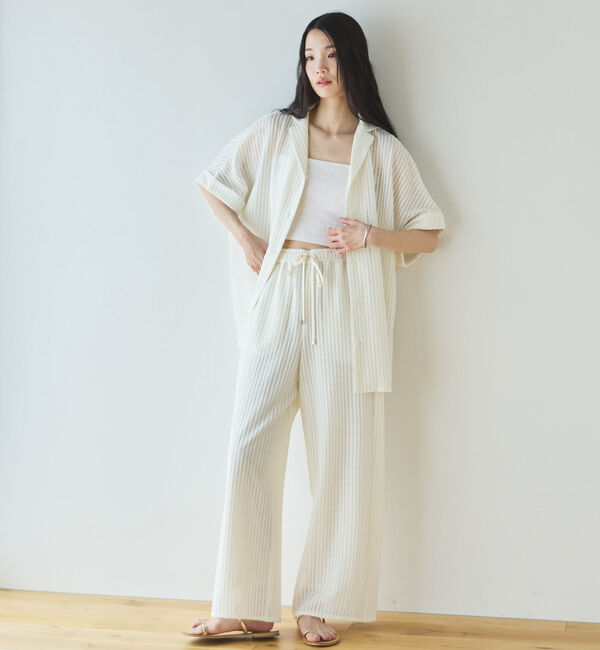 Doux archives「メッシュレースイージーパンツ」|チノ|