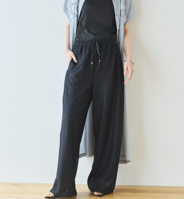 Doux archives「メッシュレースイージーパンツ」|チノ|