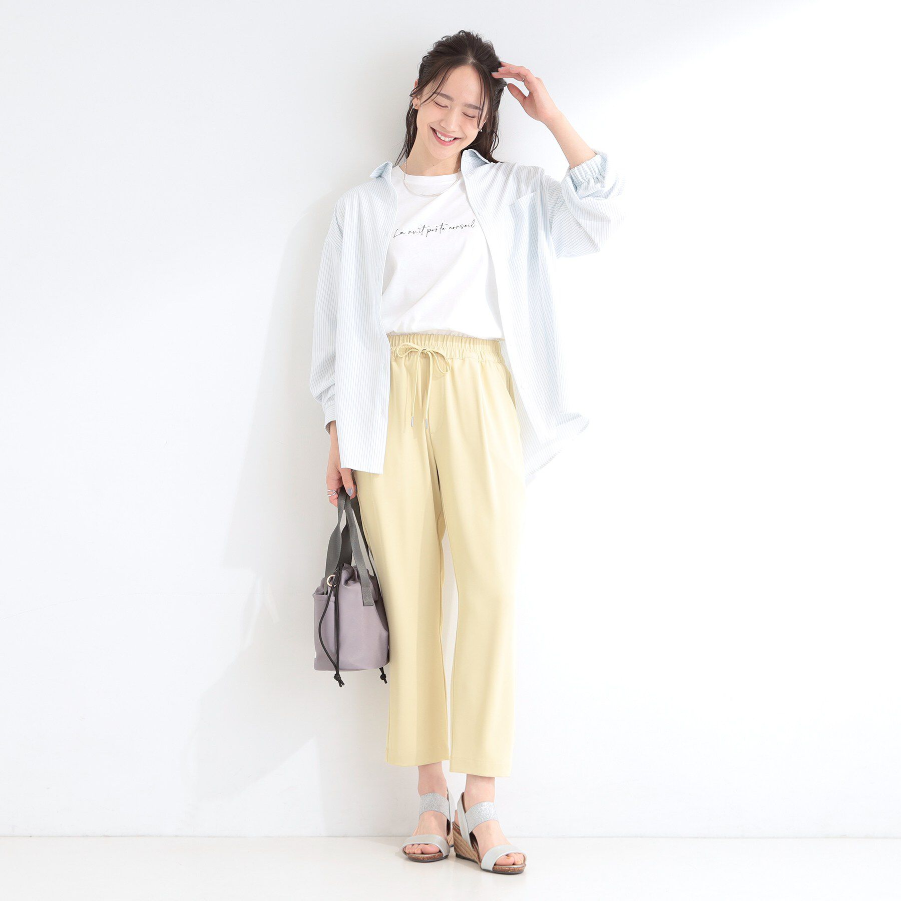 SHOO･LA･RUE「【2点セット】ニットベスト＆ロゴTシャツSET」|その他|