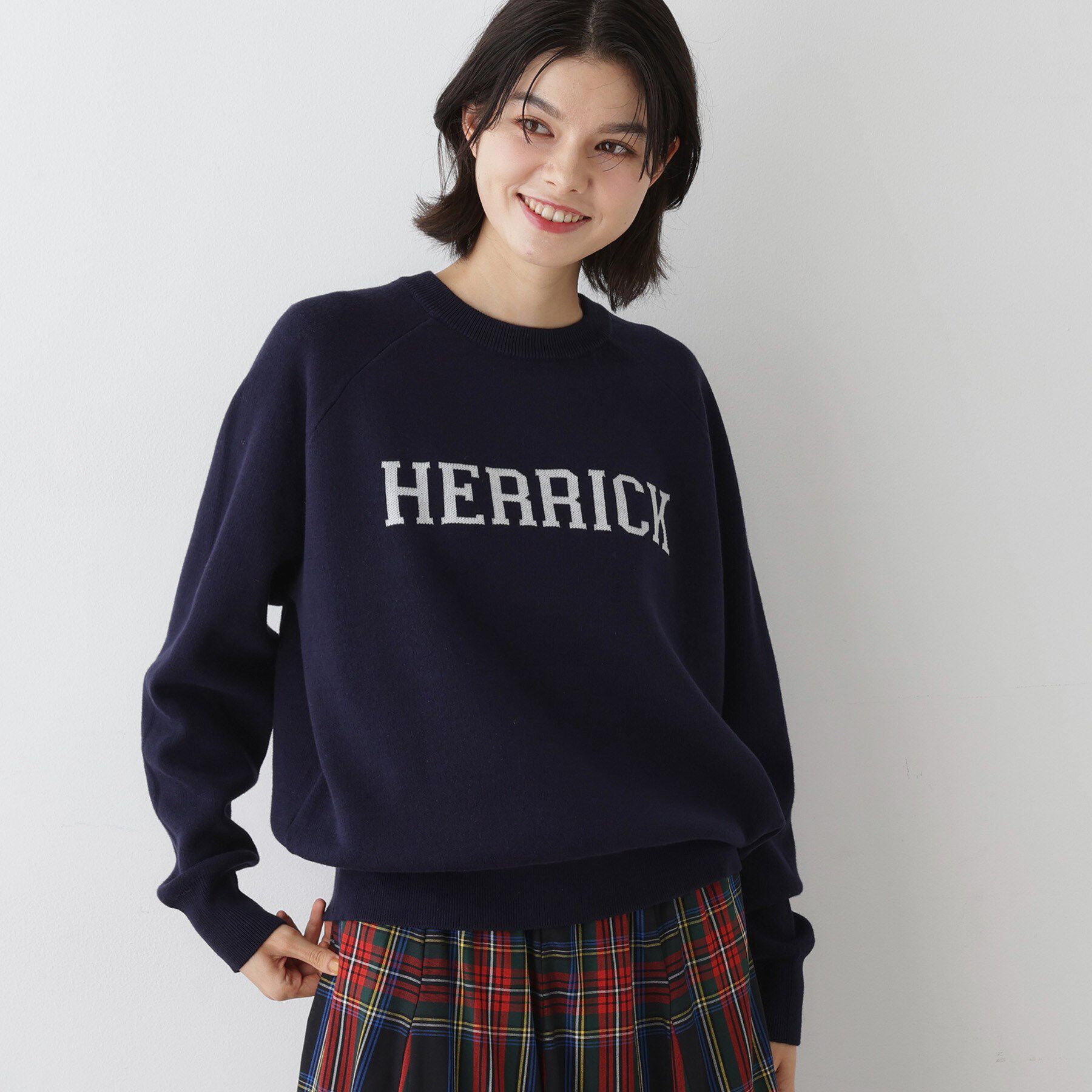 Dessin「【ユニセックス／洗える】ロゴコットンジャカード」|ニット・セーター|