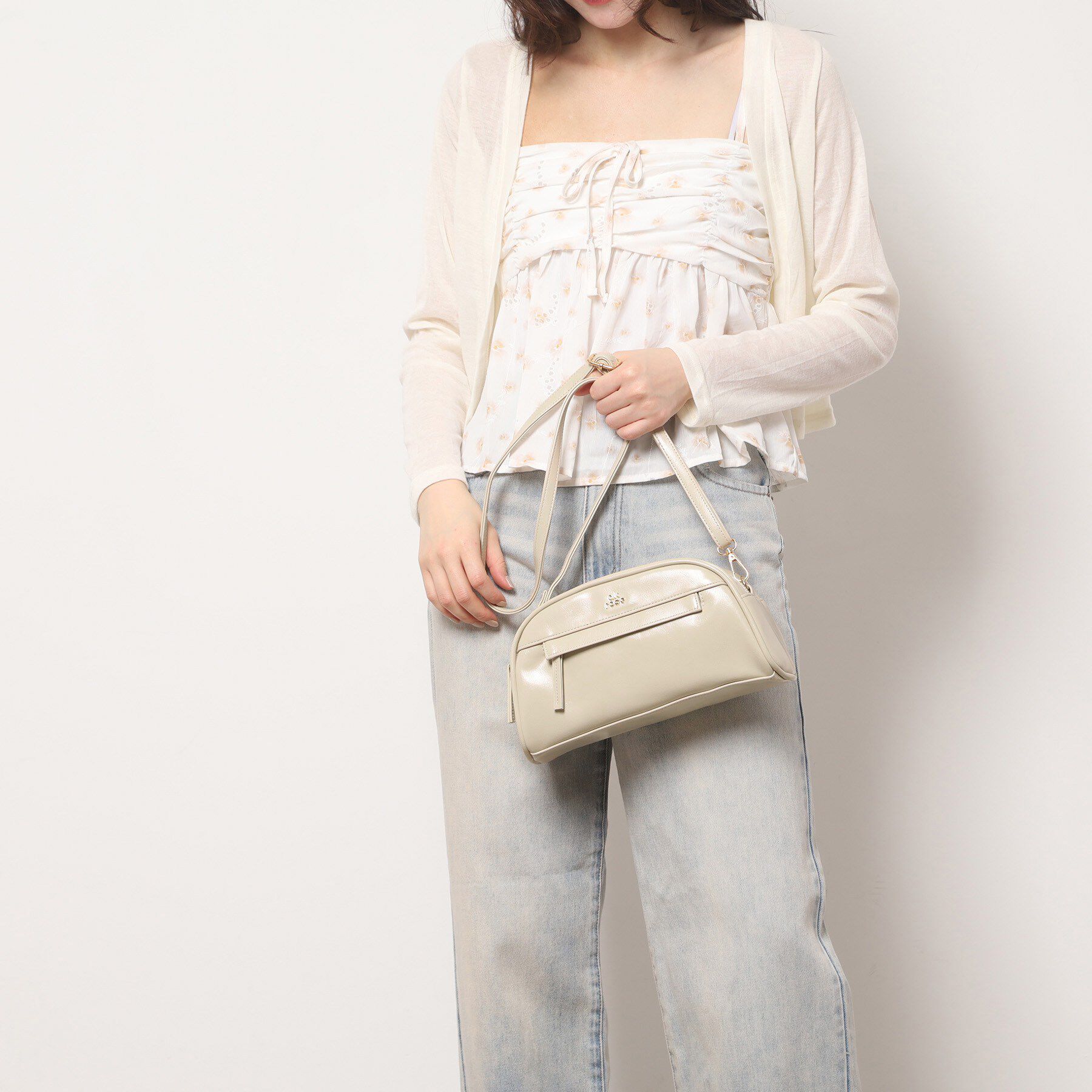 Ober Tashe「横長ショルダーバッグ」|ショルダー・メッセンジャー|アイボリー(004)