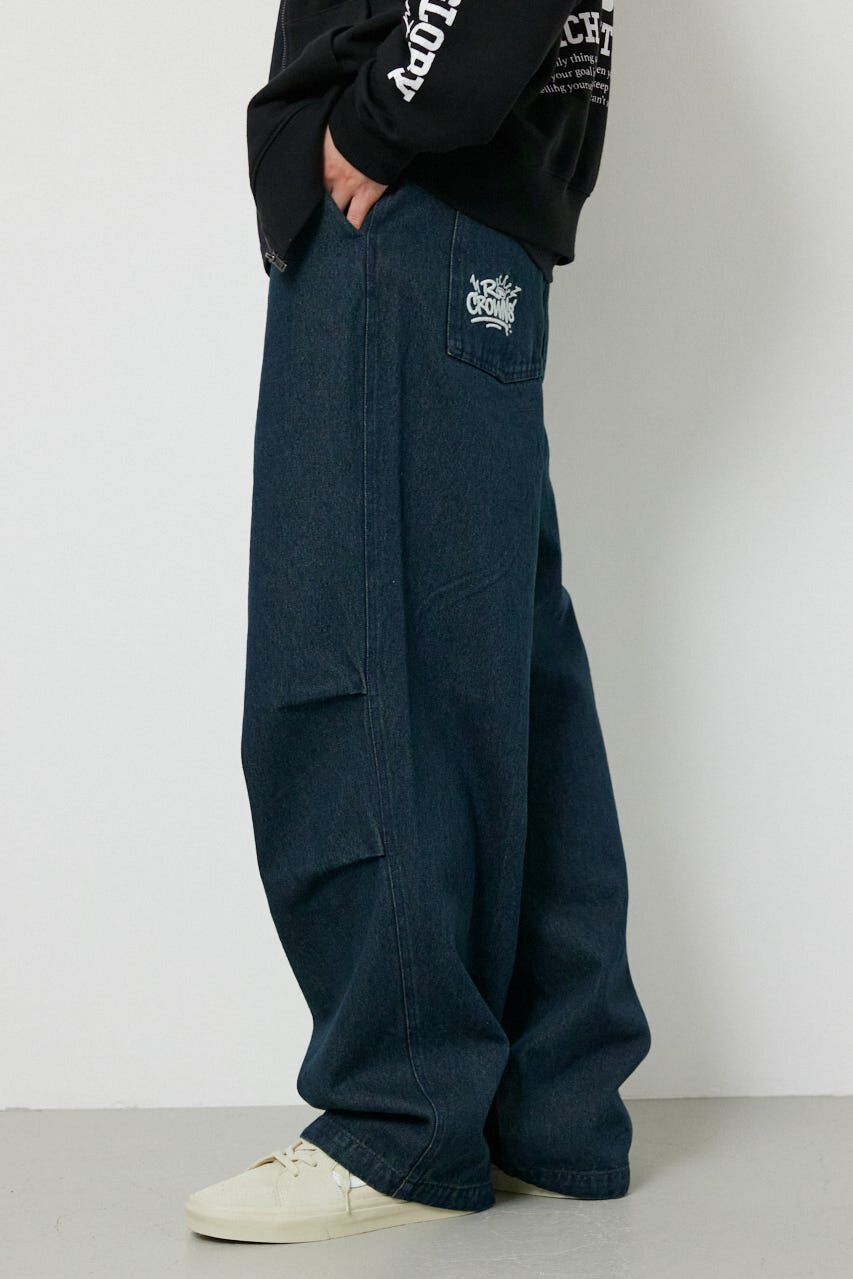 RODEO CROWNS「エンボスロゴデニムパンツ」|デニム|NVY