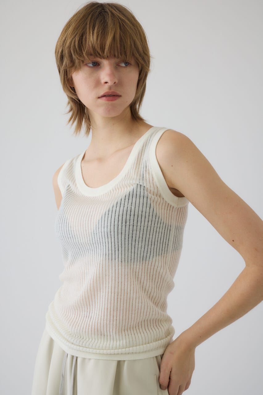 RIM.ARK 「Needle knit tank top」|タンクトップ|
