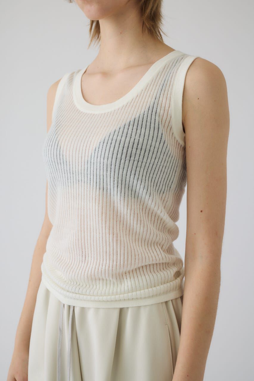 RIM.ARK 「Needle knit tank top」|タンクトップ|