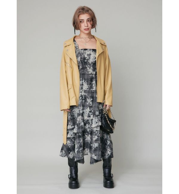 EVRIS「ルーズシルエットライダース」|ライダースジャケット|