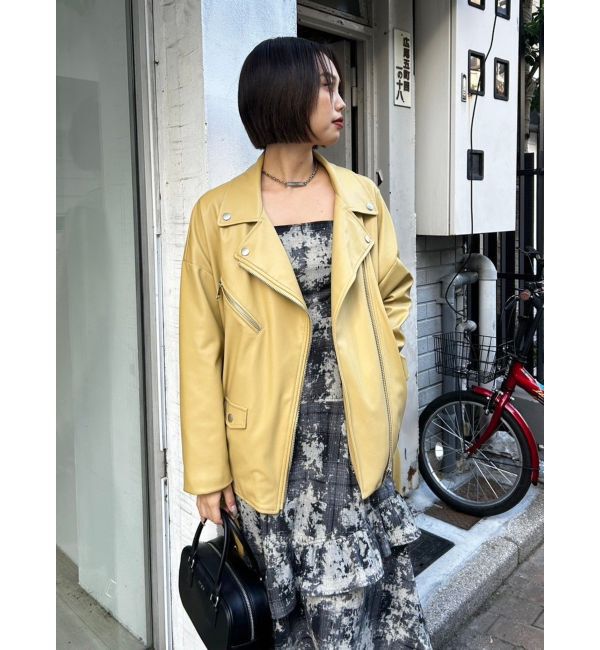 EVRIS「ルーズシルエットライダース」|ライダースジャケット|