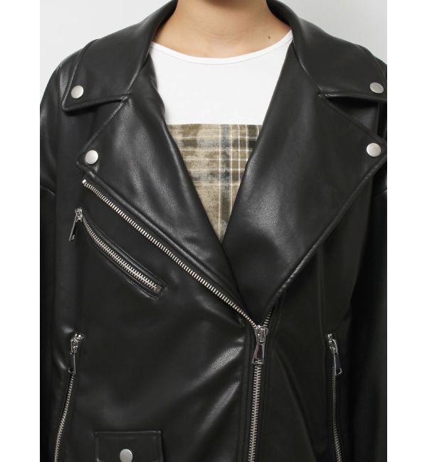 EVRIS「ルーズシルエットライダース」|ライダースジャケット|