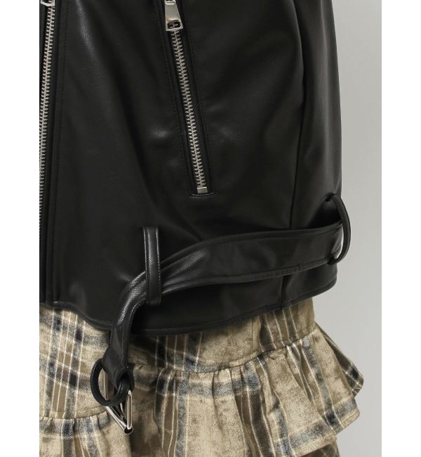 EVRIS「ルーズシルエットライダース」|ライダースジャケット|