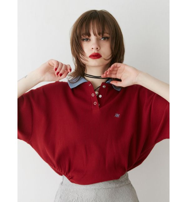 jouetie「ボディースーツポロトップス」|Tシャツ・カットソー|