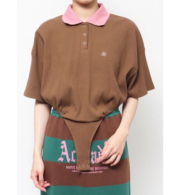 jouetie「ボディースーツポロトップス」|Tシャツ・カットソー|