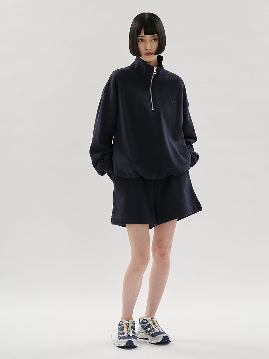 emmi atelier「【em】ハーフジップスウェット【セットアップ対応】」|スウェット・ジャージ|