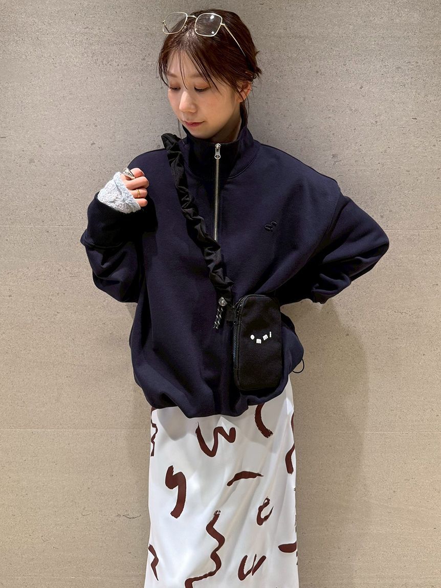 emmi atelier「【em】ハーフジップスウェット【セットアップ対応】」|スウェット・ジャージ|