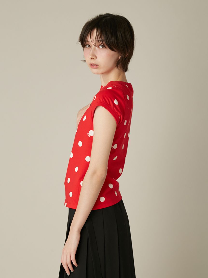 FURFUR「ポルカドットコンパクトTシャツ」|Tシャツ・カットソー|